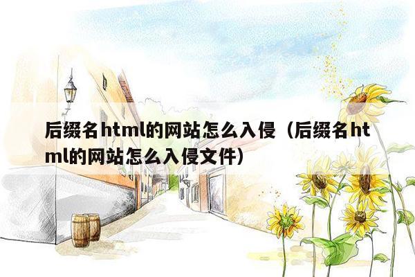 后缀名html的网站怎么入侵（后缀名html的网站怎么入侵文件）